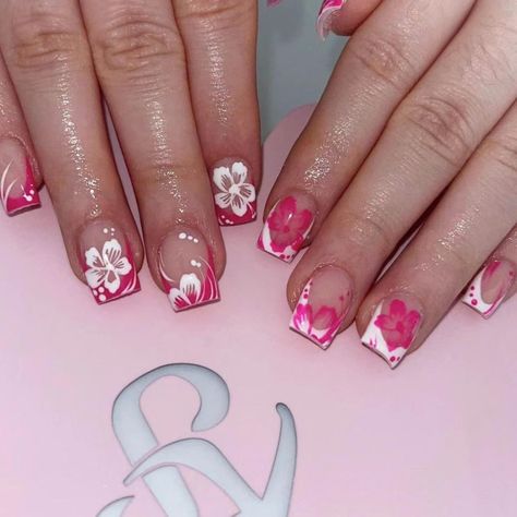 PRICES MAY VARY. 🌷【Package Content】You will get 24 pieces of beautifully short press on nails(12 sizes), 24pcs Jelly gum, 1pcs Nail file, 1pcs wood stick, A pack of alcohol, create your own daily nails decoration. 🌷【Exquisite Design】Cute nails adapt to gentle color. The flower pattern embellishes vividly. Your perfect selection this spring, helping you to express confidence and charms in daily life and work time. Classic square shape, more elegant and charming. You can also trim and file to yo Acrylic Manicure, Manicure Art, Nails Kit, Flower Press, Manicure Diy, Fake Nails With Glue, Nail Style, Nails Medium, Nails For Women