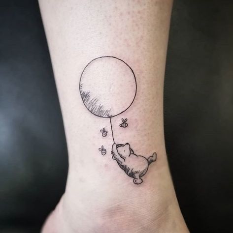 Pooh Bear Tattoo, Eeyore Tattoo, Winnie The Pooh Tattoo, Cute Disney Tattoos, Pooh Tattoo, Winnie The Pooh Tattoos, Blue Ink Tattoos, Knitting Tattoo, Forever Tattoo