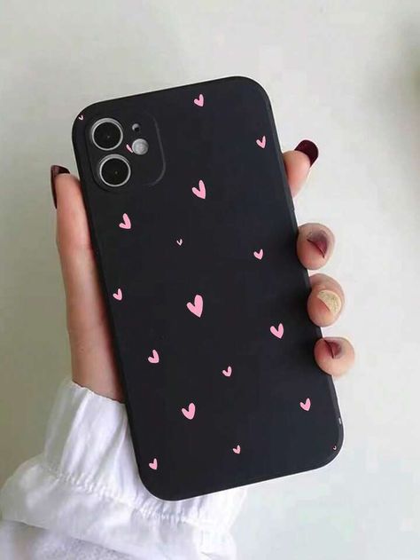 Heart Pattern Phone Case Compatible With iPhone15/15Plus/15Pro/15Promax | SHEIN USA Samsung Galaxy Smartphone, Cover Painting, Phone Case Diy Paint, Diy Phone Case Design, Galaxy Smartphone, Phone Decor, Birthday Collage, Diy Iphone Case, Pretty Iphone Cases