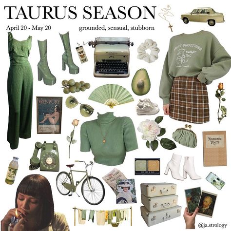 About Taurus, Taurus Season, Zodiac Sign Fashion, Taurus Moon, Venus Fashion, Zodiac Funny, Zodiac Signs Taurus, Quick Outfits, Fashion Mood Board