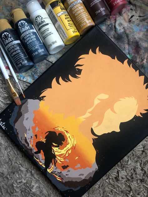 Acrylic Painting Ideas Anime, Demon Slayer Painting Ideas, Demon Slayer Acrylic Painting, Anime Painting Acrylic Canvas, Anime Canvas Painting Ideas, Demon Slayer Painting Canvas, Demon Slayer Watercolor, Demon Slayer Canvas Painting, Painting Ideas On Canvas Anime