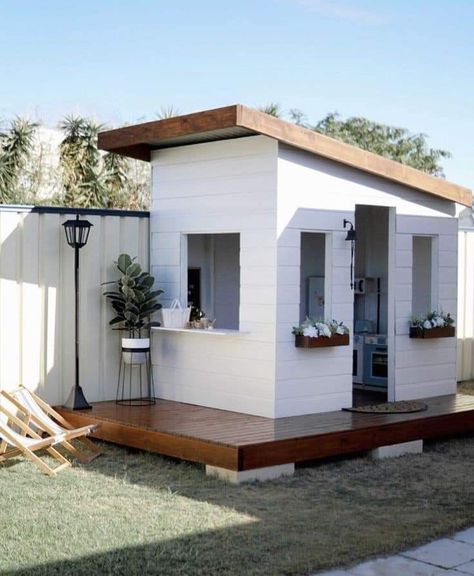 Backyard House, Playhouse Outdoor, Backyard Office, Backyard Sheds, Modular Home, Outdoor Sheds, Outdoor Bathrooms, Shed Design, Tiny House Cabin