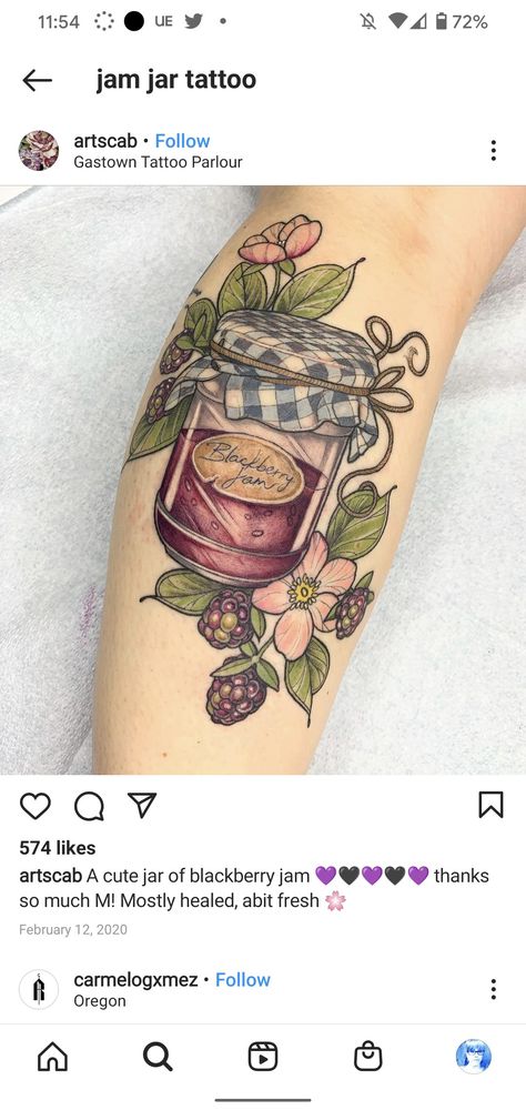 Mason Jar Tattoo Traditional, Jam Tattoo Jar Of, Jelly Jar Tattoo, Canning Tattoo, Glass Jar Tattoo, Jar Tattoo Design, Jam Jar Tattoo, Mason Jar Tattoo, Jam Tattoo