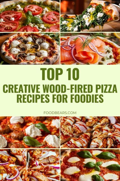 Struggling to come up with creative wood fired pizza ideas for your outdoor party? Our unique and tasty recipes will transform your pizza oven into a gourmet delight. 🍕✨ Save this pin to bring out your inner foodie with fire oven pizza designs! #CreativePizza #FoodiePizza #WoodFiredRecipes Best Dough For Outdoor Pizza Oven, Outdoor Oven Recipes, Wood Fired Pizza Toppings, Wood Fire Pizza Oven Recipes, Premade Pizza Crust Ideas, Roccbox Pizza Oven Recipes, Woodfire Pizza Recipes, Pizza Oven Outdoor Recipes, Wood Fire Pizza Recipes