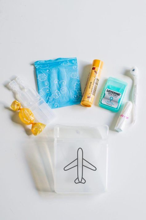 a pocket sized flight essentials kit to keep you comfortable while you travel #traveldestinations Travel Sized Products, Travel Packing Essentials, Carryon Bag, Flight Essentials, Packing Essentials, Travel Products, Travel Kit, Rv Camper, Packing Tips For Travel