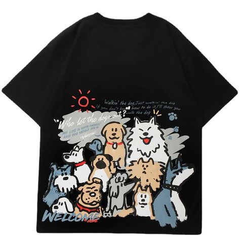 Hipster Prints, Cartoon Dogs, Top Streetwear Brands, Aelfric Eden, Autumn T Shirts, Bleachers, Streetwear Tshirt, Cartoon Dog, Streetwear Women