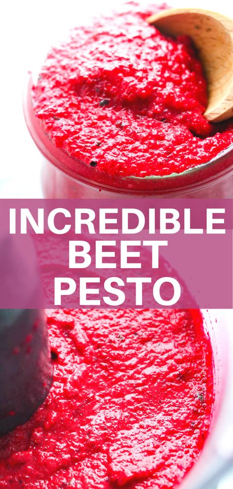 Essen, Beet Pesto, Beet Pasta, Beet Chips, Beet Recipes, Vegan Healthy, Roasted Beets, Easy Vegan, Veggie Recipes