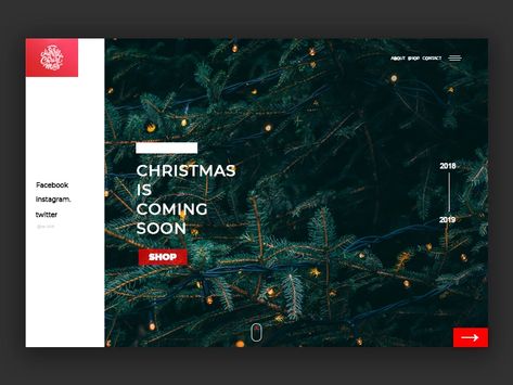 Christmas Promotion Design, Christmas Promotion, Holiday Campaign, New Year Designs, Promotional Design, Christmas Banners, Website Inspiration, Christmas Mood, Website Design Inspiration