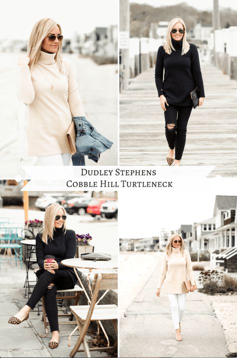 Dudley Stephens Cobble Hill Turtleneck Dudley Stephens, Cobble Hill, Cozy Pullover, Long Style, Comfy Cozy, Sweaters And Jeans, Spring Summer Outfits, White Denim, Comfortable Outfits