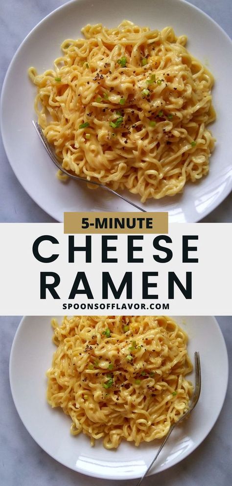 Ramen Dinner Recipes, Top Ramen Recipes, Ramen Noodle Recipes Easy, Cheese Ramen, Ramen Dinner, Ramen Recipes Easy, Easy Ramen, Noodle Recipes Easy, Noodle Dishes