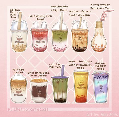 Boba Tea Orders, Korean Bubble Tea, Boba Story Drink Ideas, Bubble Tea Aesthetic, Boba Story, Bubble Tea Menu, Boba Tea Recipe, Bubble Tea Flavors, Bubble Tea Recipe