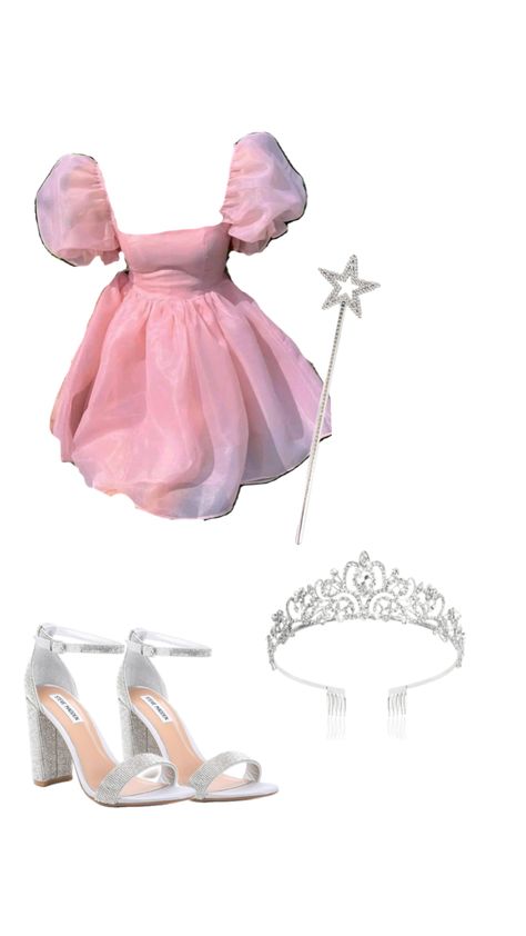 Glinda the good witch Cute Witch Costume, Glinda Costume, Fun Halloween Outfits, Blonde Halloween Costumes, Wicked Costumes, Elphaba And Glinda, Glinda The Good, Halloween Pumpkin Designs