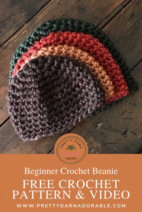 Double Crochet Beanie Pattern, Chunky Beanie Crochet Pattern, Free Crochet Beanie Pattern, Chunky Yarn Crochet Pattern, Mens Crochet Beanie, Bulky Yarn Crochet, Chunky Yarn Crochet, Beanie Pattern Free, Crochet Beanie Pattern Free