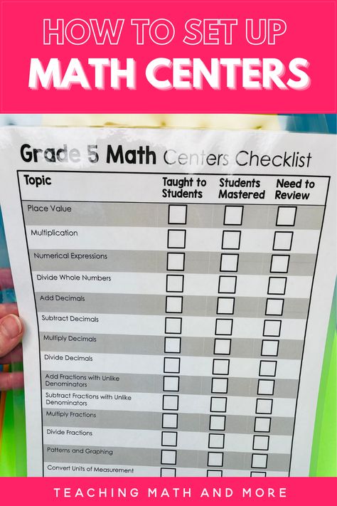 Ready to set up math centers in your classroom? Here are the Easy Steps to Set Up Math Centers in your classroom today! Grab the math centers organization kit and be ready to master math skills this year. Independent Math Centers, Math Center Acronyms, Math Center Organization, Math Center Rotations, Differentiated Math Centers, M.a.t.h. Stations Math Rotations, Teaching Math Elementary, Student Centered Learning, Maths Activities Middle School