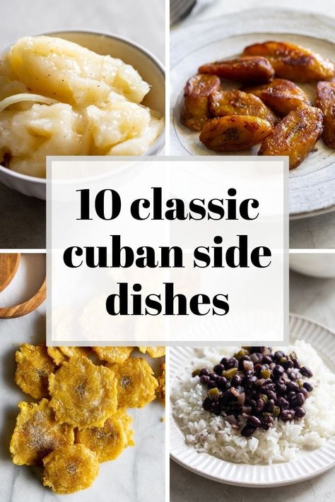 Cuban Side Dishes, Cuban Sides, Cuban Rice And Beans, Pork Side Dishes, Pollo Tropical, Cuban Pork, Cuban Dishes, Cuban Cuisine, Huevos Rancheros