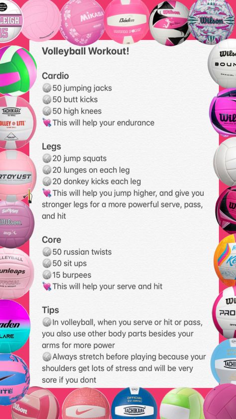 Volleyball Daily Workout, Volleyball Morning Routine, How To Get Ready For Volleyball Tryouts, List Of Sports To Try, What To Bring To Volleyball Tryouts, How To Prepare For Volleyball Tryouts, Volleyball Terms And Meanings, Workout For Volleyball Players, Workouts For Volleyball Players