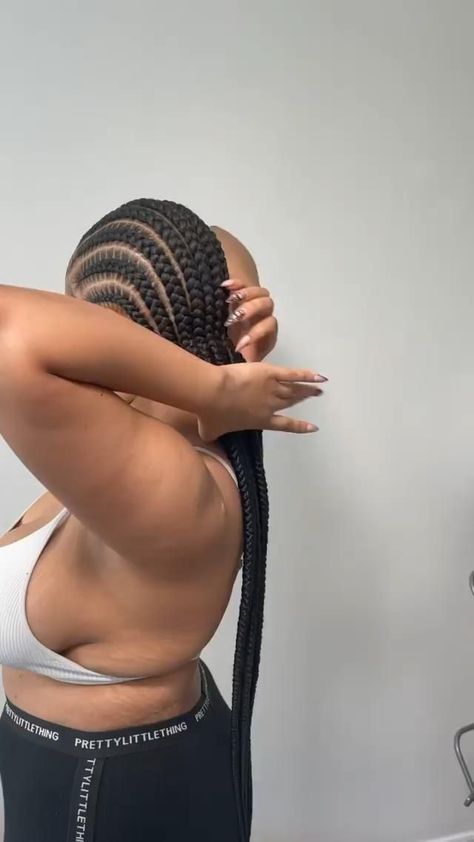 𝐅𝐎𝐋𝐋𝐎𝐖 𝐅𝐎𝐑 𝐌𝐎𝐑𝐄 𝐏𝐈𝐍𝐒 ㊙️. [Video] | Big cornrows hairstyles, Cornrows braids for black women, Braided cornrow hairstyles 9 Cornrows Braids, Cornrow Hairstyles Big Braids, 7 Cornrows Braids Black Women, Long Cornrows Braids For Black Women, Conroe Braids Styles, Big Knotless Box Braids Hairstyles, Cornrow Extension Hairstyles, Cornrows Long Braids, Big All Back Cornrows Hairstyles