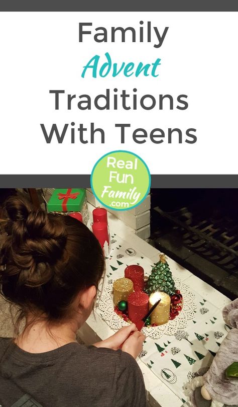 Family Advent Traditions With Teens - The Advent can still be meaningful and family oriented when you have busy teens in your house. Use these suggestions to prepare your home and your hearts for Christmas. Advent Family Devotions, Advent Family Activities, Advent Games, Advent Traditions, Advent Readings, Advent Crafts, Devotions For Kids, Christmas Activities For Families, Advent Calendar Activities