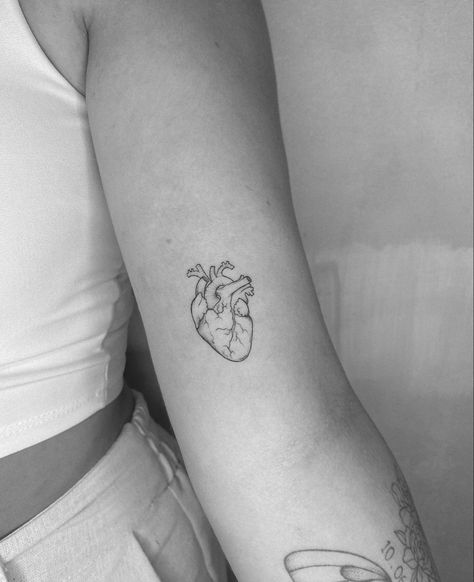 Heart On My Sleeve Tattoo, Healthcare Tattoo, Medical Tattoos, Hart Tattoo, Brown Tattoo Ink, Heart Tat, Party Tattoo, Tattoos Heart, Maching Tattoos