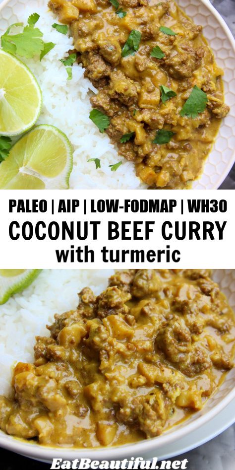 Aip Ground Beef, Coconut Beef Curry, Ground Beef Paleo Recipes, Nightshade Free Recipes, Autoimmune Paleo Recipes, Aip Paleo Recipes, Boiled Egg Diet Plan, Paleo Beef, Beef Curry