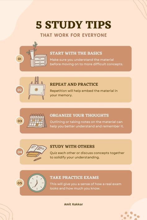 Amit Kakkar Study Tips Organisation, Study Sessions Planner, School Study Ideas, Exam Study Tips, Best Study Tips, Study Tips For Students, Effective Study Tips, Study Techniques, Exams Tips