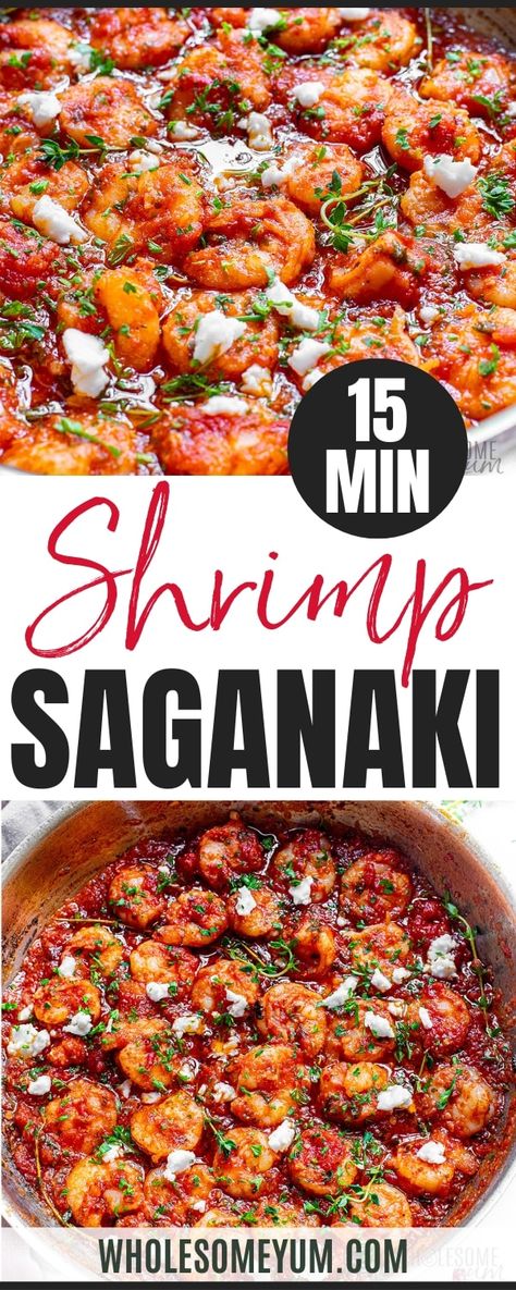 Shrimp Saganaki Recipe, Mediterranean Shrimp Recipe, Shrimp Saganaki, Saganaki Recipe, Greek Shrimp, Keto Shrimp, Greek Gyros, Greek Foods, Mediterranean Diet Recipes Dinners