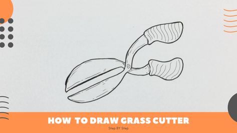 How to Draw Grass Cutter Easy Drawing Lessons For Kids, Object Drawing, Fun Cute, Learn How To Draw, Drawing Lessons, Lessons For Kids, Learn To Draw, Having Fun, Easy Step