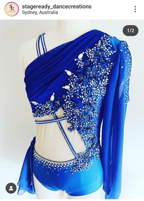 Royal Blue Dance Costumes, Dark Blue Dance Costumes, Blue Dance Costumes, Solo Dance Costumes, Blues Dance, Dance Costumes Lyrical, Lyrical Costumes, Lyrical Dance, Dance Team