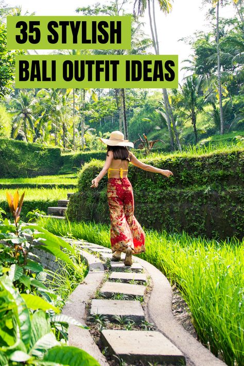 35+ Best Bali Outfit Ideas For Summer Tropical Island Outfits Vacations, Outfit Ideas For Bali Vacation, How To Dress In Bali, Vacation Outfits Bali, Outfits For Island Vacation, Bali Travel Ideas, Bali Honeymoon Outfits, Bali Dresses Outfits, Bali Wedding Guest Outfit