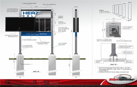 Detailed view of a pylon sign - Tetrodesign's Gallery - Community galleries (TUV) - CorelDRAW Community Pylon Sign, Creative Design, Floor Plans, Architecture, Signs, Quick Saves, Design