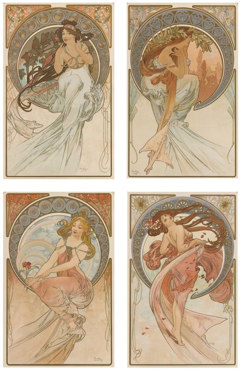 Alfonse Mucha, Art Nouveau Mucha, Alphonse Mucha Art, Mucha Art, Alfons Mucha, Art Nouveau Illustration, Art Nouveau Poster, Creation Art, Paul Gauguin