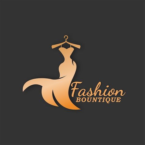 Logo Design Ideas For Fashion Designer, Boutique Logo Design Unique, Clothes Shop Logo, Ns Logo, Shop Name Ideas, Clothing Logo Design, Dress Logo, Insta Dp, Boutique Logo Design