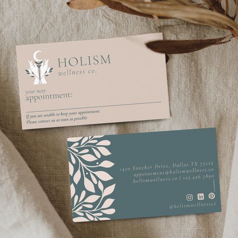 Elegant Hands, Appointment Card, Stylish Business Cards, Inner Balance, Appointment Cards, Healing Hands, Business Stationery, Modern Business Cards, Holistic Wellness