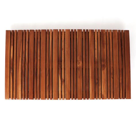 Eleutherius Teak Shower Mat Wooden Shower Mat, Wood Shower Mat, Wood Bath Mats, Teak Bathmat, Teak Shower Mat, Teak Bath, Shower Mats, Stylish Doors, Wood Bath