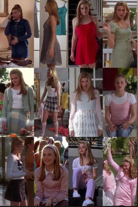 Clueless Outfits Cher, Clueless Cher Outfits, Cher Outfits Clueless, Cher Horowitz Outfit, Cher Clueless Outfit, Casual Hipster Outfits, 90s It Girl, Hipster Outfits Winter, Shirt Under Dress