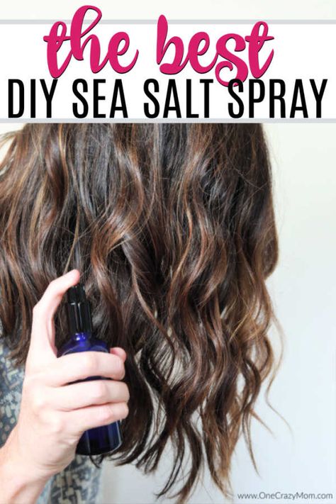 This super easy DIY Sea Salt Spray gives your hair amazing texture and waves in minutes. Make this homemade sea salt spray today! Diy Texturizing Spray For Hair, Diy Salt Spray, Diy Sea Salt Spray, Salt Spray Hair, Beach Wave Spray, Diy Hair Spray, Natural Hair Spray, Sea Salt Spray For Hair, Skincare Content