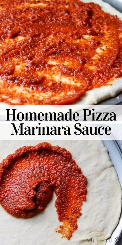 Marinara Pizza Recipe, Marinara Pizza Sauce, Marinara Sauce Homemade Canned, Marinara Pizza, Pizza Marinara, Italian Pizza Dough Recipe, Homemade Tomato Soup Recipe, Pizza Craft, Ooni Pizza