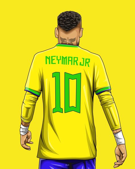 Neymar Wallpapers, Neymar Jr 10, Neymar Pic, Football Player Drawing, Ronaldo Jersey, Brazil Football Team, Soccer Drawing, Neymar Barcelona, Neymar Brazil