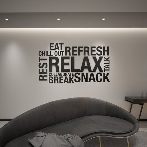 Break Room Decor, Staff Lounge, Sign Lettering, Student Lounge, Wellness Room, Office Break Room, Teachers Lounge, Staff Room, Office Lounge