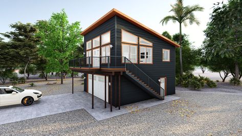 Apartment Above Garage Plans, Small Garage Apartment, One Bedroom Garage Apartment, House Above Garage, Tiny House With Garage, Garage With Apartment Above, Apartment Above Garage, Garage Loft Apartment, Garage Apartment Interior