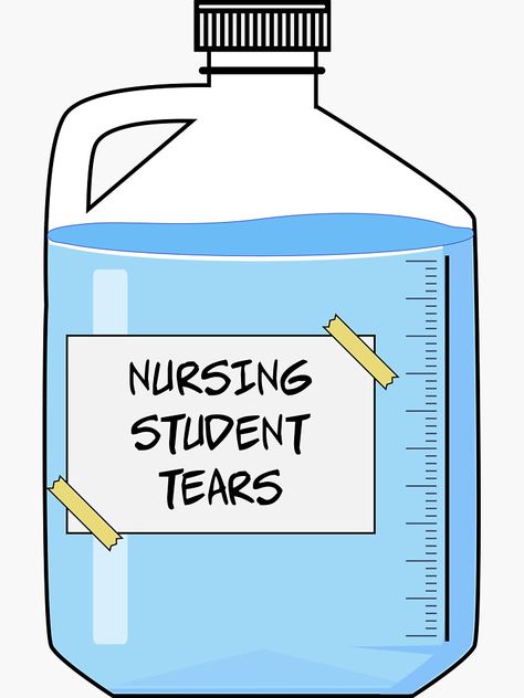 "nursing student tears | funny nursing student" Sticker by the-best-quotes | Redbubble Economics Humor, Pharmacy Quotes, Funny Psychology, Psychology Memes, Accounting Humor, Physics Memes, Physics Humor, Psychology Humor, Accounting Student