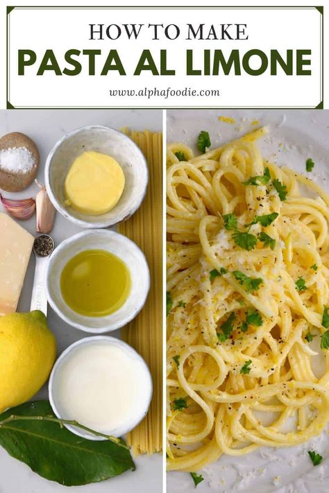 Garlic Lemon Pasta, Crazy Recipes, Lemon Pasta Recipe, Pasta With Lemon Sauce, Lemon Parmesan Pasta, Linguini Pasta, Lemon Pasta Recipes, Beef Casseroles, Creamy Spaghetti