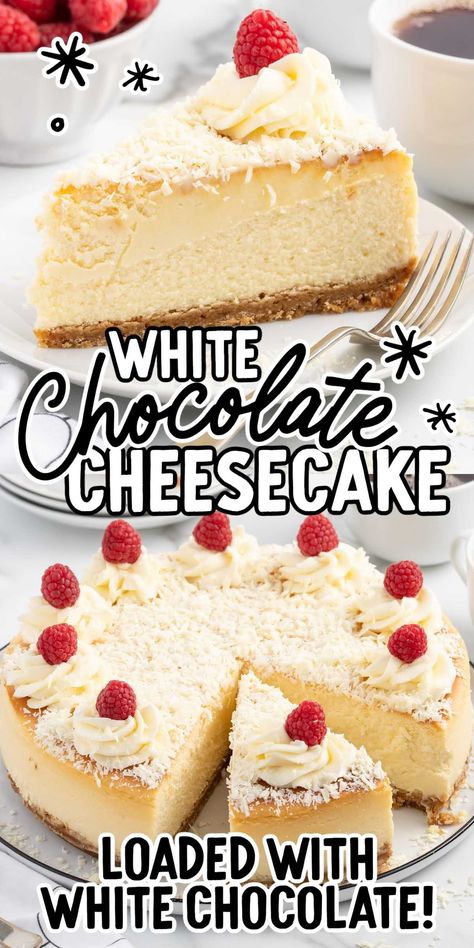 Chocolate Cheesecake Recipes, White Chocolate Cheesecake, Cheesecake Cake, Easy Cheesecake Recipes, Oreo Dessert, Cheesecake Desserts, S'mores, Cream Cheese Recipes, Chocolate Shavings