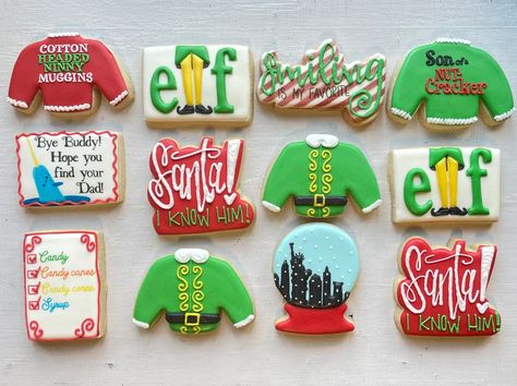 Elf Birthday, Icing That Hardens, Elf Themed Christmas Party, Soap Dough, Elf Party, Royal Cookies, Elf Cookies, Movie Christmas, Diy Cooking