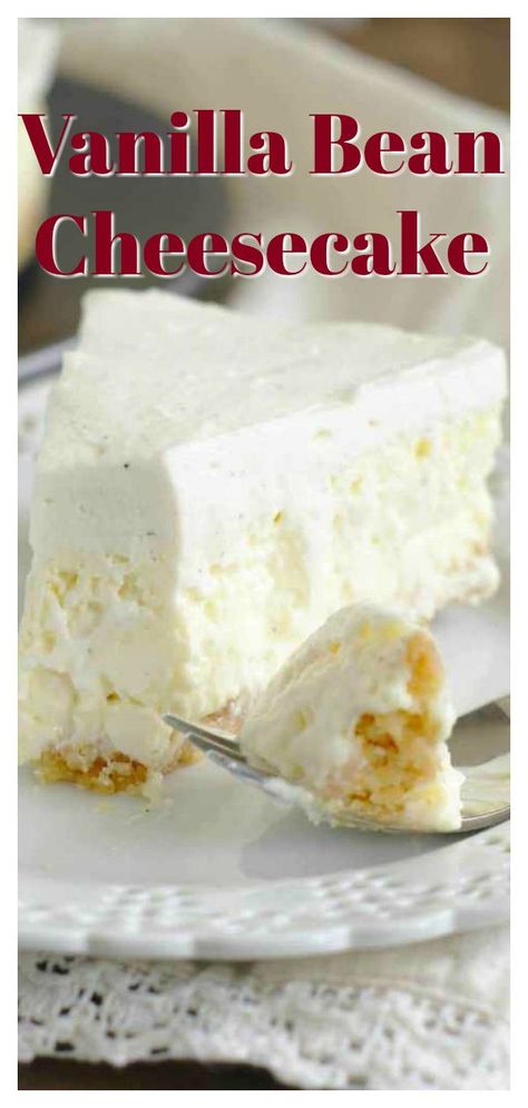 Vanilla Bean Cheesecake - The perfect Cheesecake Factory copycat recipe! Vanilla bean cheesecake topped with vanilla bean mousse! Cheesecake Factory Copycat Recipe | Vanilla Cheesecake Recipe | Cheesecake Recipe #dessert #recipe #easyrecipe #cheesecake Brioche, Vanilla Bean Mousse, Vanilla Bean Recipes, The Perfect Cheesecake, Vanilla Cheesecake Recipes, Copycat Cheesecake Factory, Cheesecake Factory Copycat, Mousse Cheesecake, Perfect Cheesecake