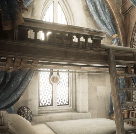 Hogwarts Legacy Ravenclaw Dorms Hogwarts Dorm Room Ravenclaw, Ravenclaw Dormitory Hogwarts Legacy, Hogwarts Legacy Dorms, Hogwarts Legacy Slytherin Dorm, Ravenclaw Dorm Room Shifting, Ravenclaw Dorm Room Aesthetic, Magic Dorm Room, Ravenclaw Dorm Aesthetic, Ravenclaw Common Room Hogwarts Legacy