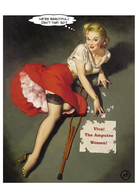 1000+ images about Amputee on Pinterest | Prosthetic Leg, Legs and ... Moda Pin Up, Stile Pin Up, Vintage Pin Ups, Arte Pin Up, Pin Up Illustration, Pinup Vintage, Pin Up Poses, Pin Up Vintage, Gil Elvgren