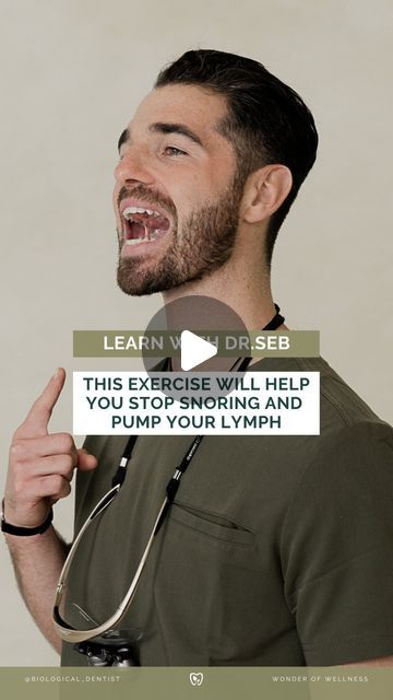 🦷 Dr Seb | Biological Dentist on Instagram: "This exercise will help you stop snoring AND pump your lymph. This is called the Tongue Tip Up.   Try this at home and let me know how you get on…" Tongue Exercises For Snoring, Exercises To Stop Snoring, How To Stop Snoring Women, Snoring Exercises, Tongue Exercises, Tens Unit Placement, Snoring Remedies, Stop Snoring, Lymph Drainage