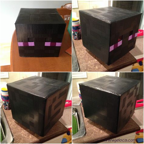 Some of you may, like me, be suddenly realizing there are only ten days left until Halloween.  No stress – there’s still plenty of time to make a Minecraft Enderman costume, complete wi… Minecraft Halloween Costume, Minecraft Enderman, Minecraft Costumes, Led Stick, Treat Basket, Diy Minecraft, Diy Halloween Costumes For Kids, Minecraft Birthday, Minecraft Party