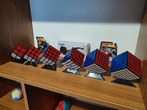 Mi colección de cubos de rubik desde el 2x2 hasta el 7x7 Rubik's Cube, 2 Colours, Wood, Quick Saves, Color